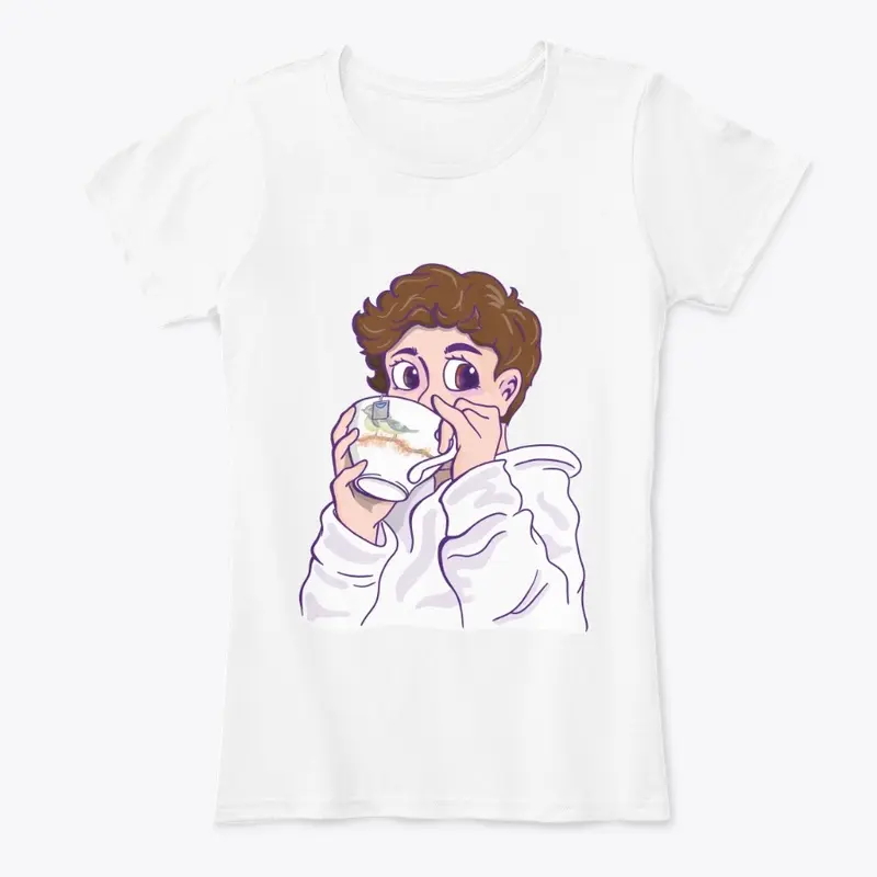 Tea Sip Shirt - Brown Hair