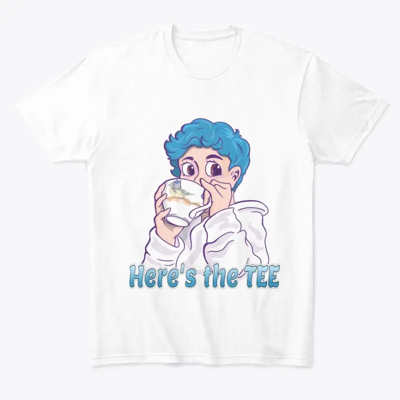 Here's the TEE - Blue Hair