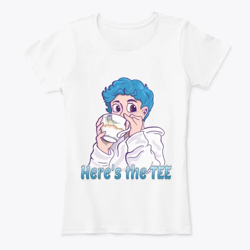 Here's the TEE - Blue Hair